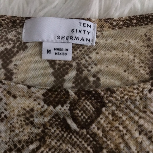 NWT Sheer snakeskin long sleeve shirt for sale!! - Picture 4 of 5